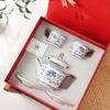 WOOCH Blue and White Rhyme Ceramic Tea Set