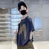 Boys' Cotton Short Sleeve Top - Cool Round Neck Summer T-shirt