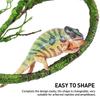 Vines For Reptiles Terrarium Plants Cage Accessories Gecko Tank Hanging Artificial Leaves Fake