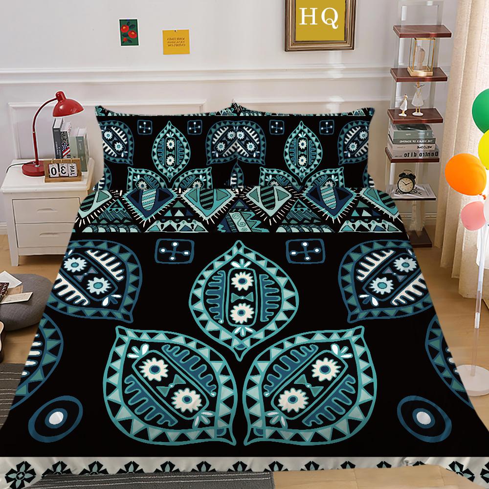 Set Biancheria da Letto con Stampa Boemia 3D Misura King Poliestere Biancheria da Letto Moda Teenager Alta Qualità Tessili per la Casa