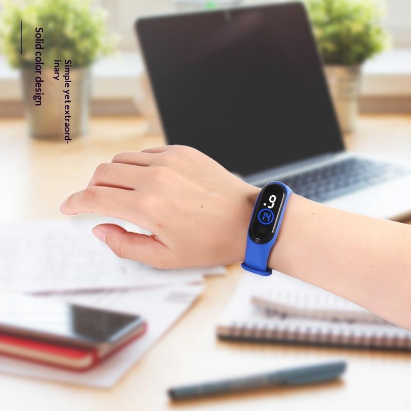 Waterproof Sports Wristband Watch With Led Electronic Casual Trend Touch Screen For Men Women And Students