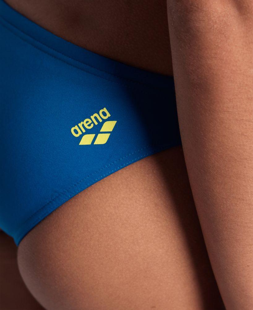 Arena Stroje Pływackie Women's Real Brief Blue Cosmo Yellow Star 006469/603 S