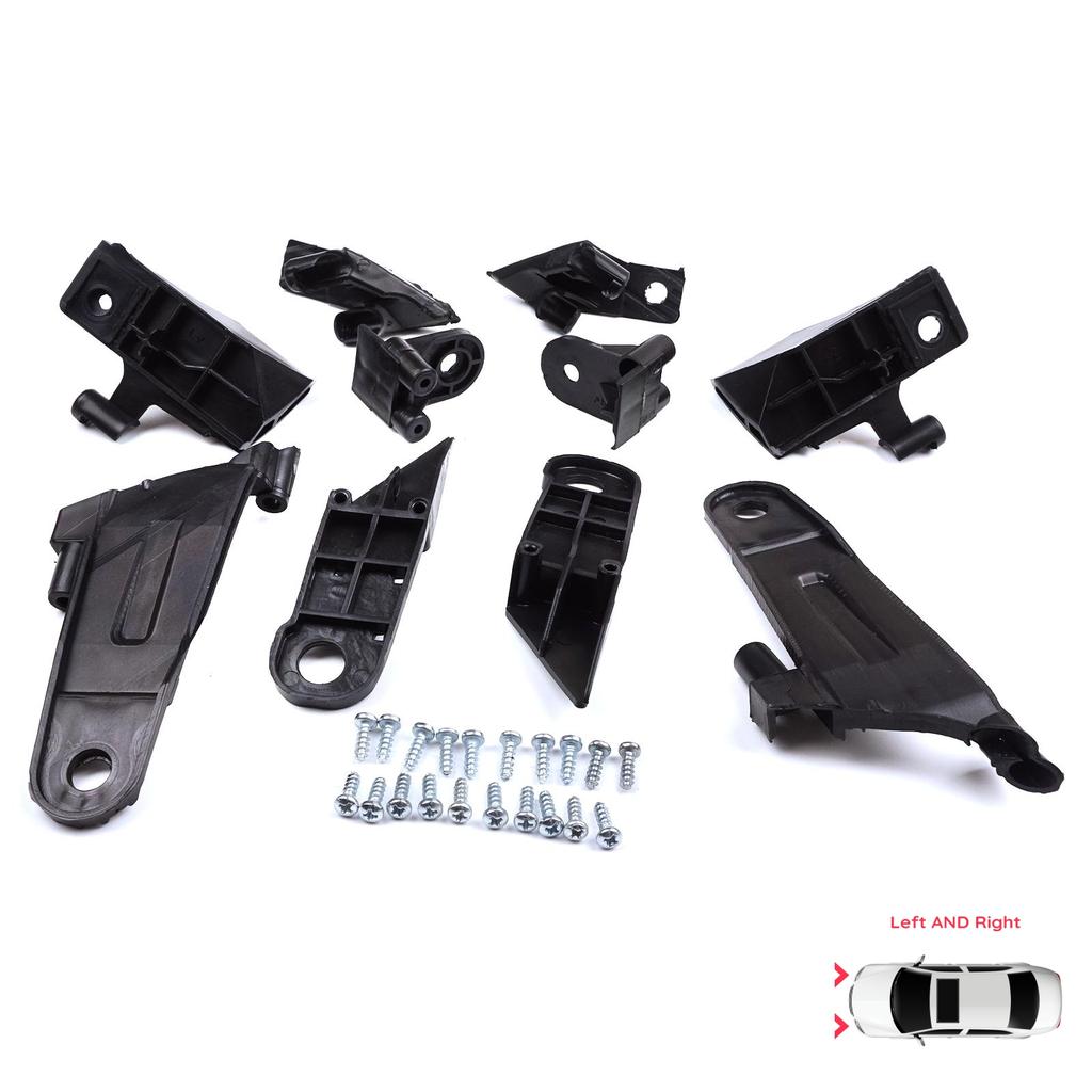 EHL565 Strålkastarhållare Reparationsfäste Flik Set Vänster Höger sida för Dacia Renault Duster MK2 HM 2017-2024 260609367R 260101133R