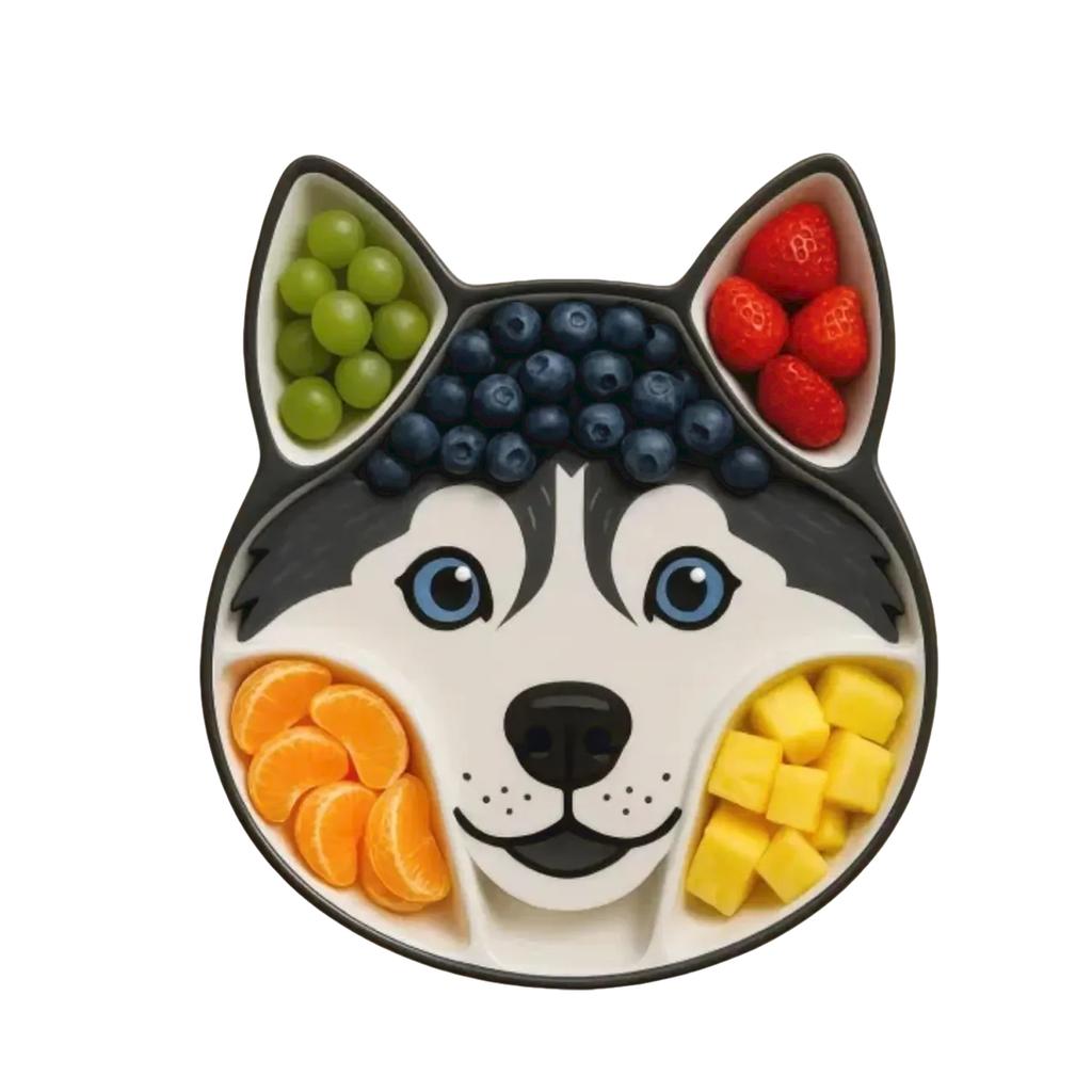 28x28cm Dog Themed Charcuterie Platter, Candy Dish Platter, Face Shaped Cheese Meat Tray, Birthday Spring Holiday Serving,Wooden Craft Puppy Tray