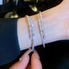 Decoration Minority Design Women Bracelets Simple Pulseras Cuff Bangles Full Rhinestone Bracelet