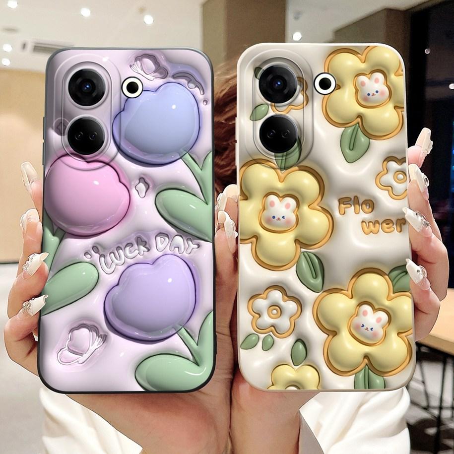 For Tecno Camon 20 Pro CK7n Case Camon 20 Pro 5G Cover Popular Flower Matte Phone Case For Tecno Camon 20 Premier Camon20 Bumper