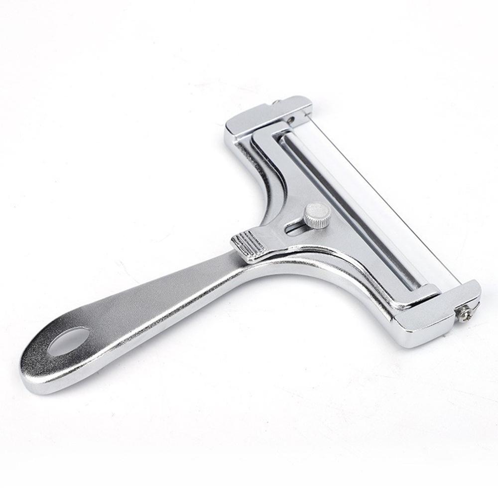 

Adjustable Thickness Butter Cutter Cheese Slicer Aluminum Alloy Wire Scraper (No FDA, BPA Free) A