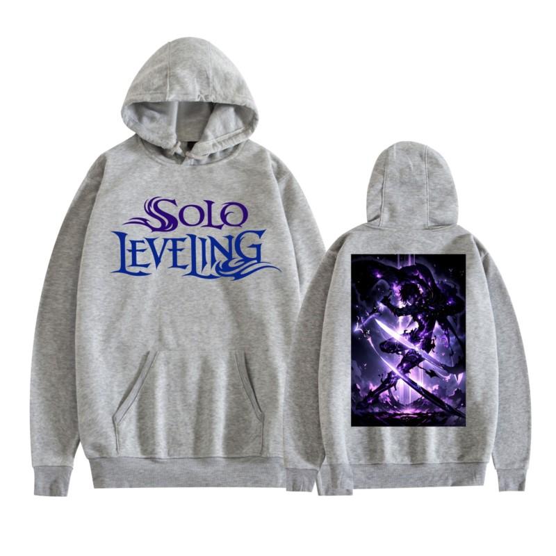 Anime Solo Leveling Sung Jin Woo Graphic Printed Hooded Men Women Manga Hoodies Loose Casual Sweatshirt Harajuku Pullover