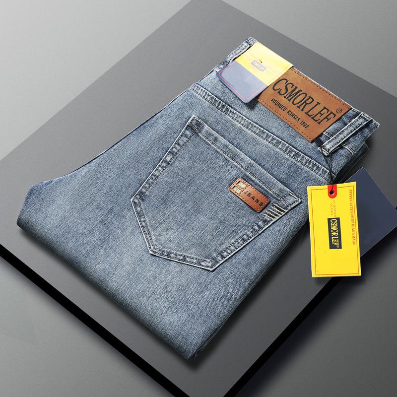 CSMOR LEE Herren Retro Slim Straight Elastische Jeans - Frühling & Herbst Kollektion