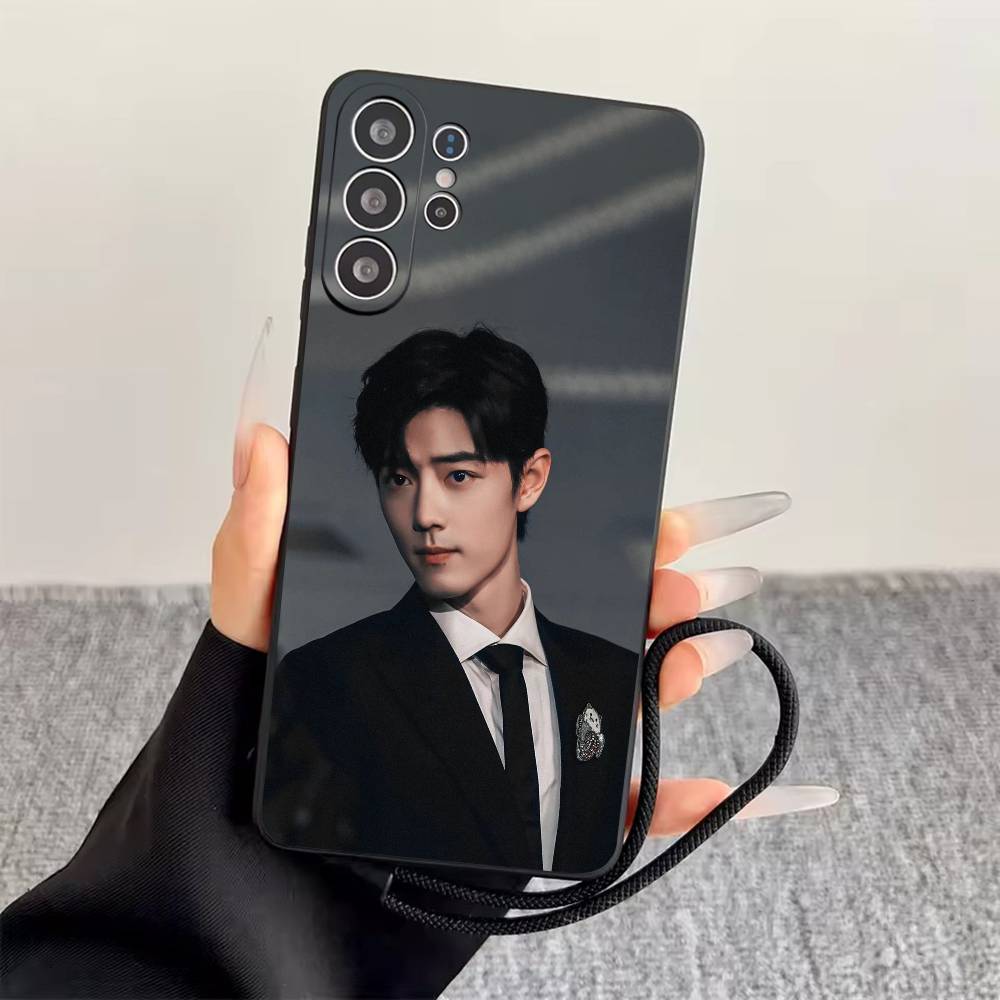 S-Sean Xiao Xiaozhan Phone Case Black Silicone Soft For Samsung S25,S24,S21,S22,S23,S30,Ultra,S20,Plus,Fe,Lite