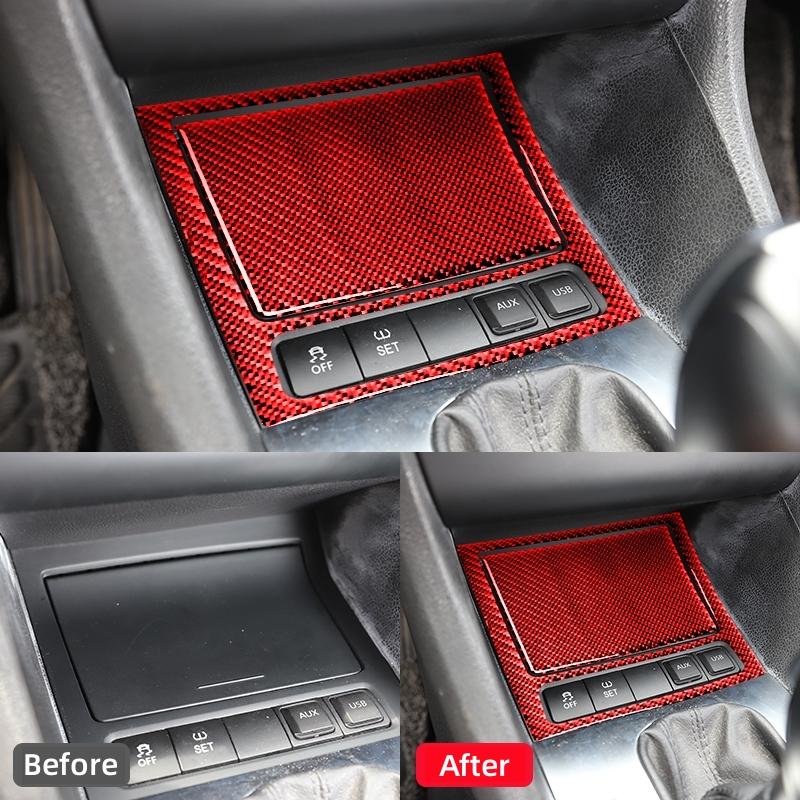 Für Volkswagen Golf 6 Gti R MK6 2008-2012 Carbon Fiber Innen Auto Aschenbecher Panel Rahmen Abdeckung Trim Aufkleber Dekor Auto Zubehör