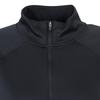 Nike Dri-Fit Solid Color Logo Print Stand Collar Half-Zip Long Sleeve T-Shirt Women Tops Black DM7569-010