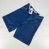 Herren Y2K Retro Hip Hop Bestickte Lockere Jeansshorts Gerader Schnitt Baumwolle Freizeitkleidung