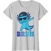 Bruh Dabbing Axolotl Funny Mens Kids Boys Teens Axolotls T-Shirt