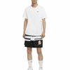 Nike Men's White Solid Color Embroidered Logo Basic Short-Sleeve T-Shirt