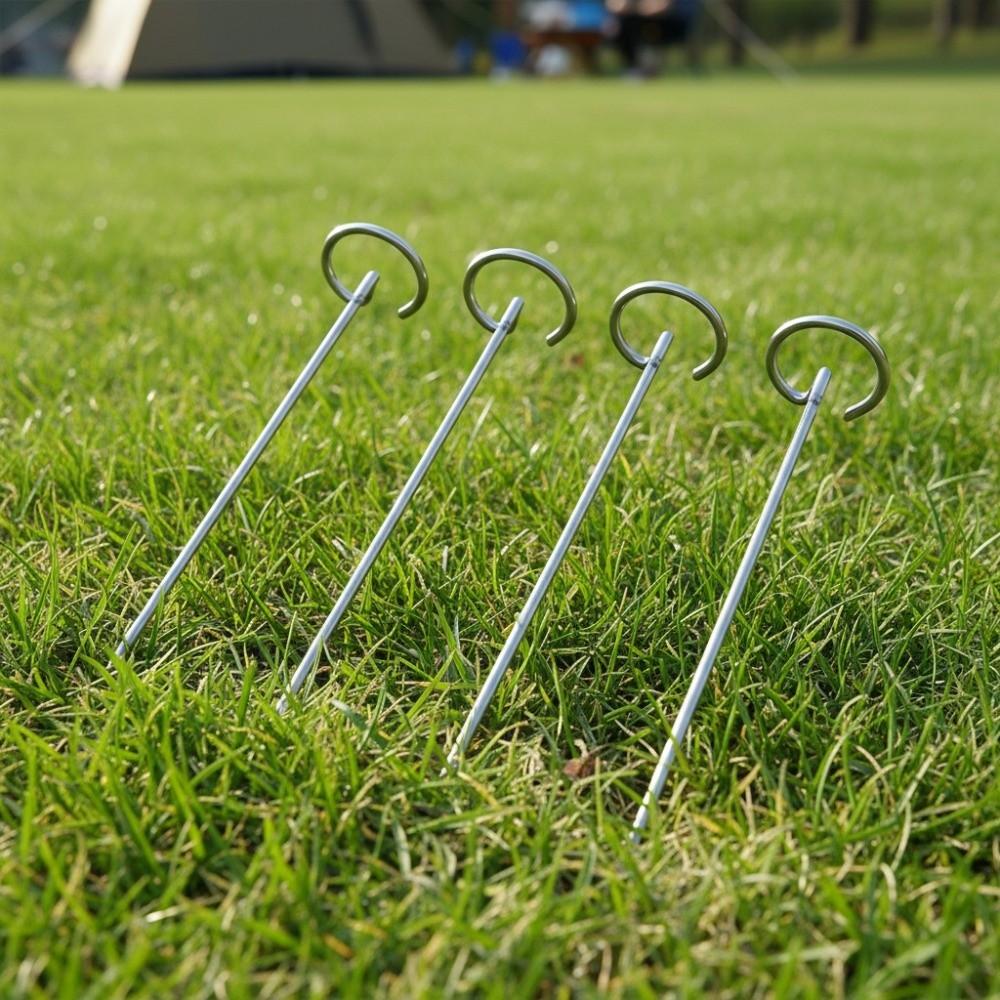 50Pcs Reusable Garden Staples Heavy Duty Weed Barrier Fabric Stakes Ground Pegs Tent Securing