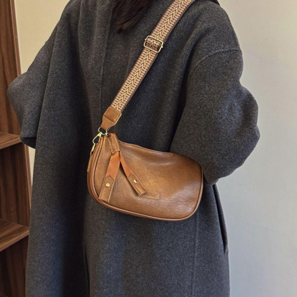 Pillow Bag Pillow Crossbody Bag Large Capacity Shoulder Bag Ins PU Dumpling Bag  Girls/Female