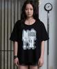 Hellenepaliseu No Ic Print Half T-Shirt [Black]