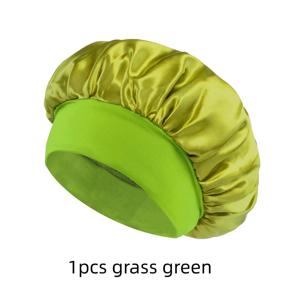 1/3/5/10pcs mix Satin Bonnet Silk Hair Bonnet for Sleeping Sleep Bonnets for Women Large Wide Soft Band Sleep Cap for Curly Hair