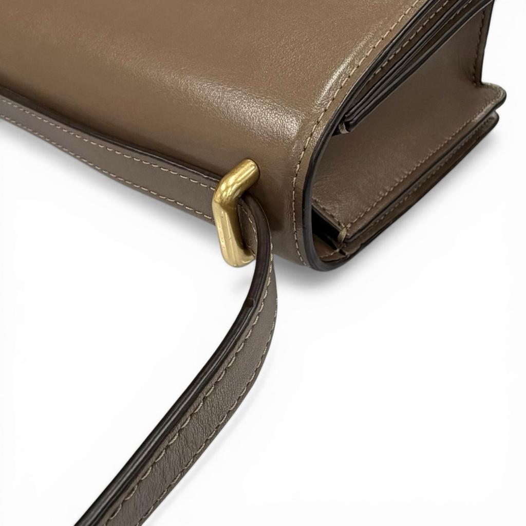 Excellent COACH Shoulder Bag Bandit Brown leather Women CC416 Used