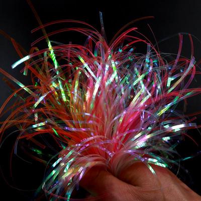 2 torba 2mm UV Flashabou Holografik Tinsel Stonefly Perisi Geri Jig Vücut Sarma Cazibesi Balıkçılık Sinek Bağlama Malzemesi