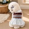 Fashion Breathable Puppy Striped Dress Comfortable Lightweight Pet Clothing Thin Dog Vest Small Medium Dogs