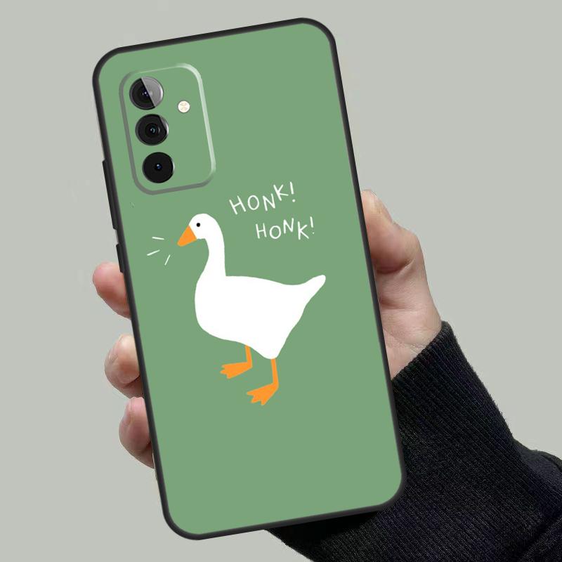Cute Cartoon Duck Case For Samsung Galaxy A56 A36 A16 A33 A13 A23 A52 A32 A12 A54 A34 A14 A53 A15 A35 A55 A17
