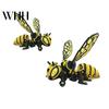Stress Relief Bee Figurine 3D Printed Cyberpunk Figurine, Movable Joints Mechanical Hornet Ornament, Articulated Wasp Ornament Fidget Toy, Insect Desk