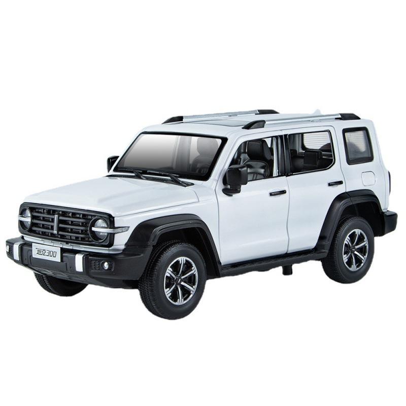 Nuovo 1:24 Carro SUV Tank 300 Modello di Auto in Lega Die-cast Metallo Giocattolo Auto Fuoristrada Modello di Auto Suono e Luce Pull Back Può Aprire la Porta Regalo Bambino