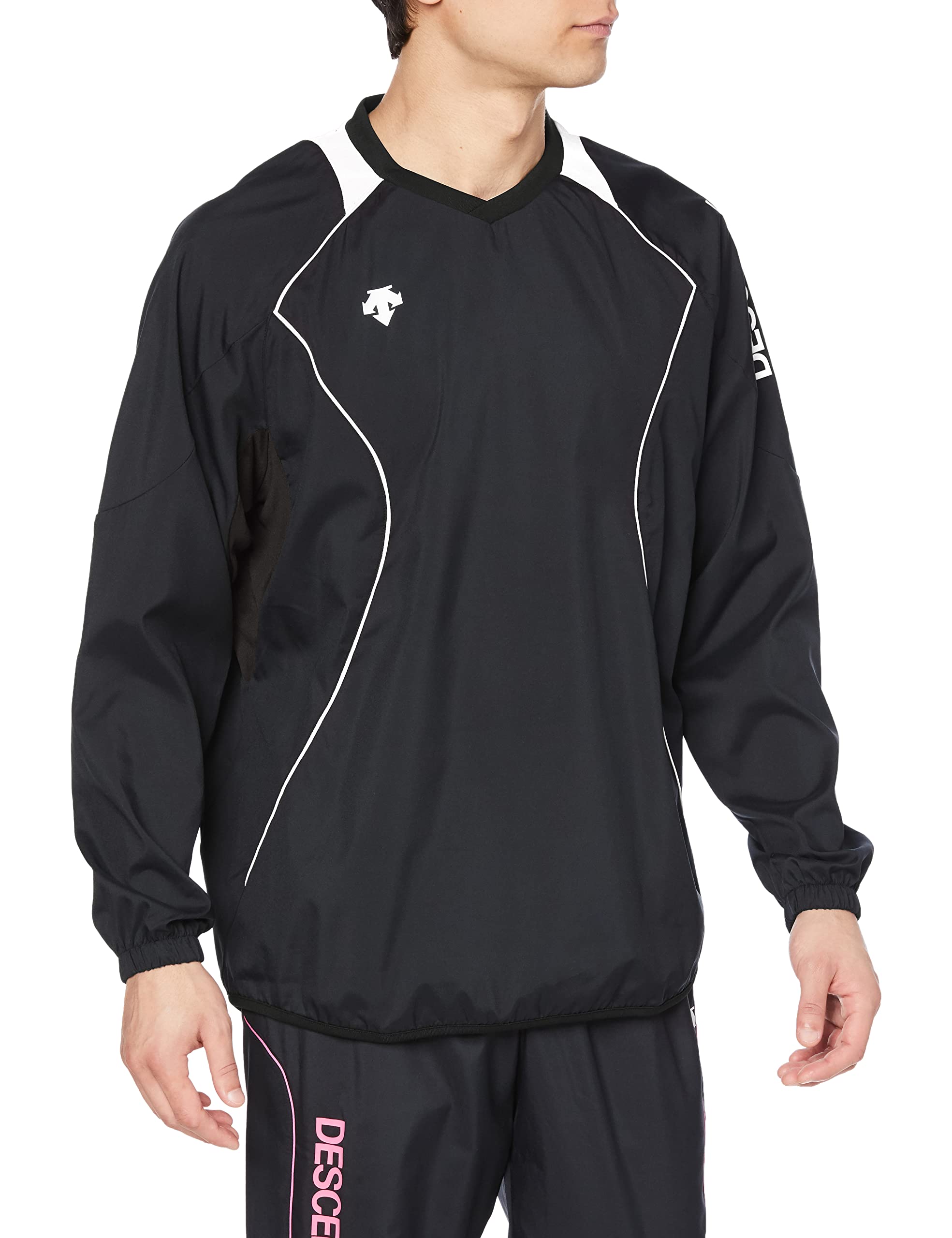 

DESCENTE Long Sleeve Volleyball Perfect for Club and and Size BWH Size S Windbreaker, Practice, Activities, Teams, Windproof, Unisex, (DVB-3312B),
