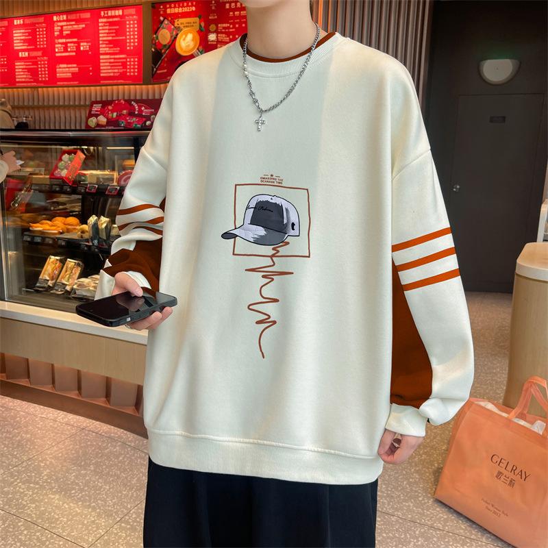 Spring and Autumn Teen Crew Neck Sweater Older Children's Men's Loose Top