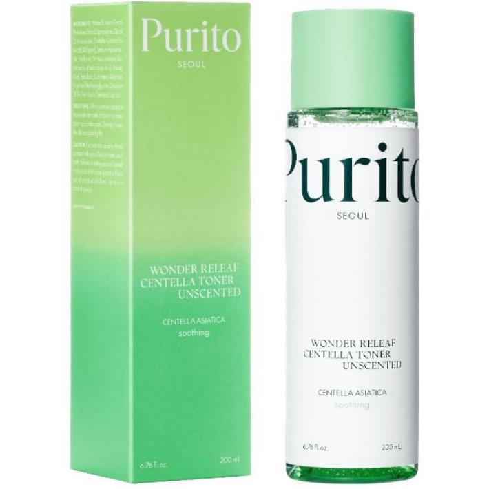 

Purito Wonder Releaf Centella Toner Unscented 200ml / Nourishing, Moisturizing, Korean Cosmetics, Kbeauty