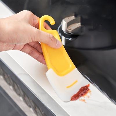 High-Temperature Cleaning Tool Kitchen Bowl Scraper Silicone Scraper Non-Stick Pan For Washing Pots 2Pcs Flexible Eco-Friendly For Oil Stains  Unique