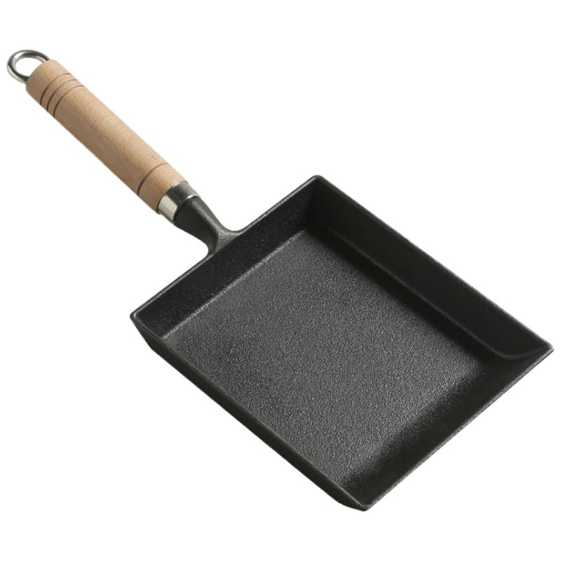 Telssida Japanese Cast Iron Tamagoyaki Pan