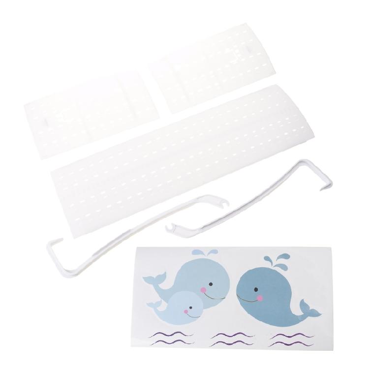 Adjustable Air Conditioning Deflector 16.5x52cm Anti-Direct Blowing Outlet Baffle Plastic Texture for Wall Mounted Units