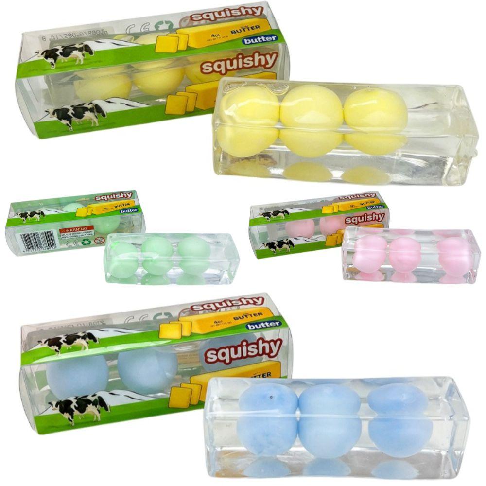 Sound Crispy Butter Stick Squishy Toy Wax Coating TPR Butter Bar Office Desk Toy