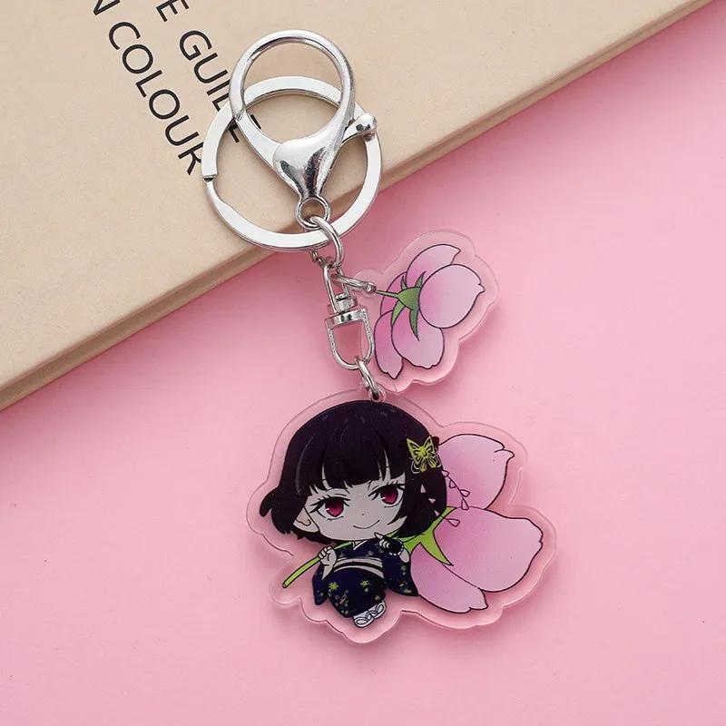 17Pcs Anime Figures Bungo Stray Dogs Acrylic Car Keychain Cute Backpack Pendant Bag Charms Accessories Decoration Holiday Gifts