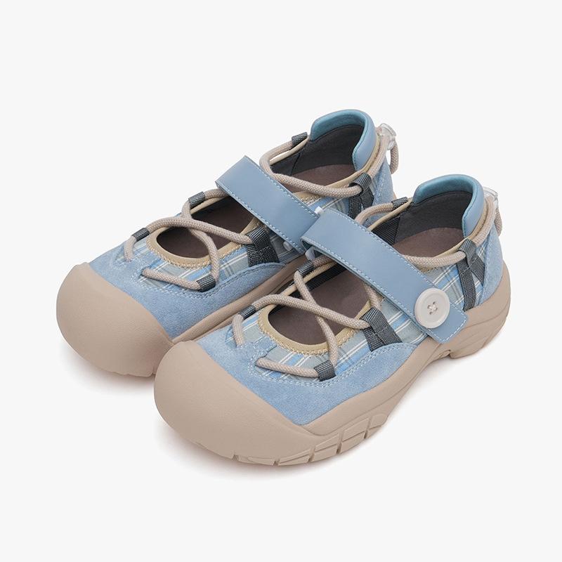

Marsoonism new thick-soled ugly cute shoes women s summer niche design sense sports and leisure shoes Mary Jane single shoes 40 небесно-голубой
