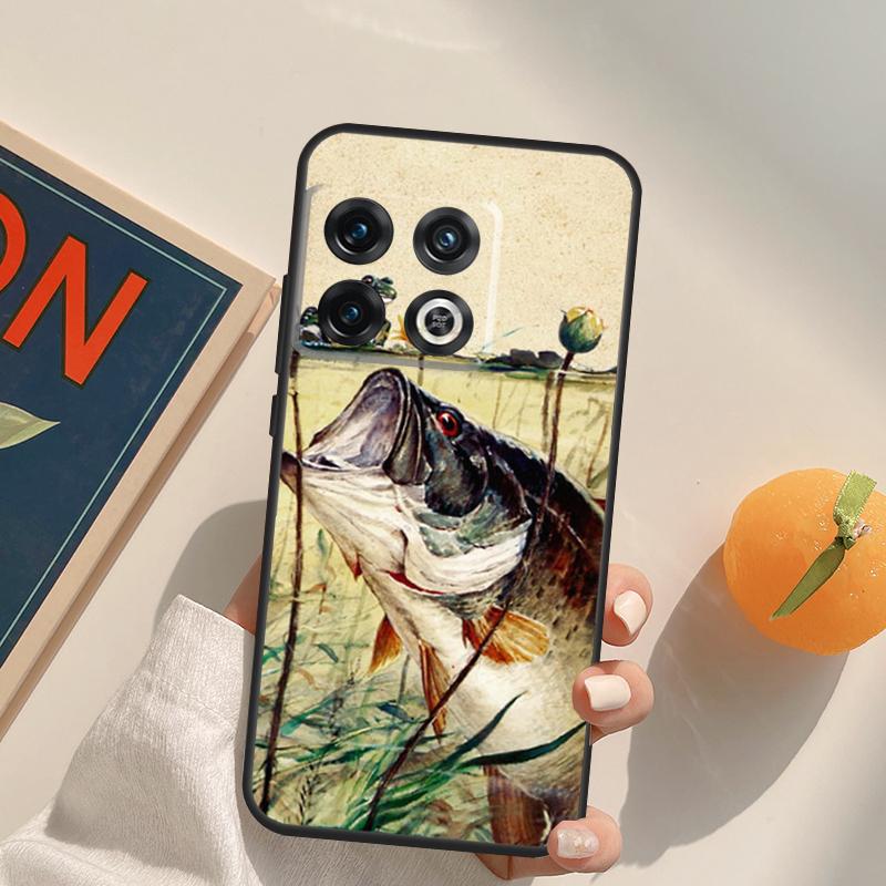 Bassangelköder Kunstköder Hakenbox Für OnePlus 13T 10T 10R 12R 13R 15 13 12 11 10 9 Pro Nord CE 5 2 3 4 Lite N20 N30 Hülle