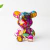 Crystal Resin Bear Sitting Figurine For Home Office Decor Gift For Friends