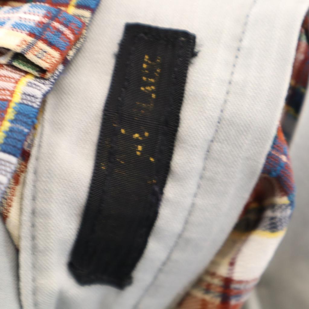 70s Vintage Check Pattern Slacks Pants Multi TALON ZIP Men's Used