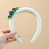 Santa Hair Hoop Snowman Christmas Tree Headband with Glitter for Party