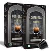 Coffeeza Forte Aluminium Kaffeekapseln, Intensität - 12/10 - Kaffeekapseln, Packung mit 2, 20 Kapseln