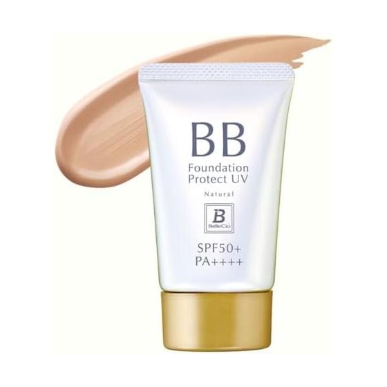 Berushio BB Foundation Protect UV TB 40g Natural Beige / SPF50+ PA++++ 6 In 1 Product (Beauty Serum, Makeup Base, Sunscreen, Foundation, Concealer,