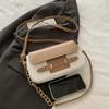Yogodlns  New Fashion PU Leather Shoulder Bags for Women Simple Chain Handbags Crossbody Messenger Small Square Bags Casual Underarm Bag