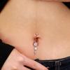 Fashion Clip On Belly Button Ring Butterfly Copper Piercing Jewelry Fake Belly Piercing Umbilical Navel No-drill Body Jewelry
