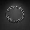 Cuban Link Stainless Steel Vintage Ins Style Bracelet - Figaro Blade Chain