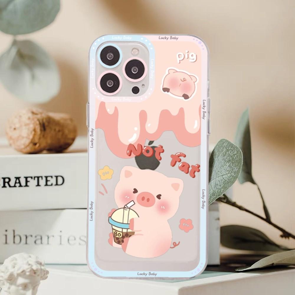 Niedliche Cartoon-Schwein-Telefonhülle für Redmi 7 8 9 A für Redmi Note 5 7 8 9 10 11 Pro Max 4G 5G Funfas