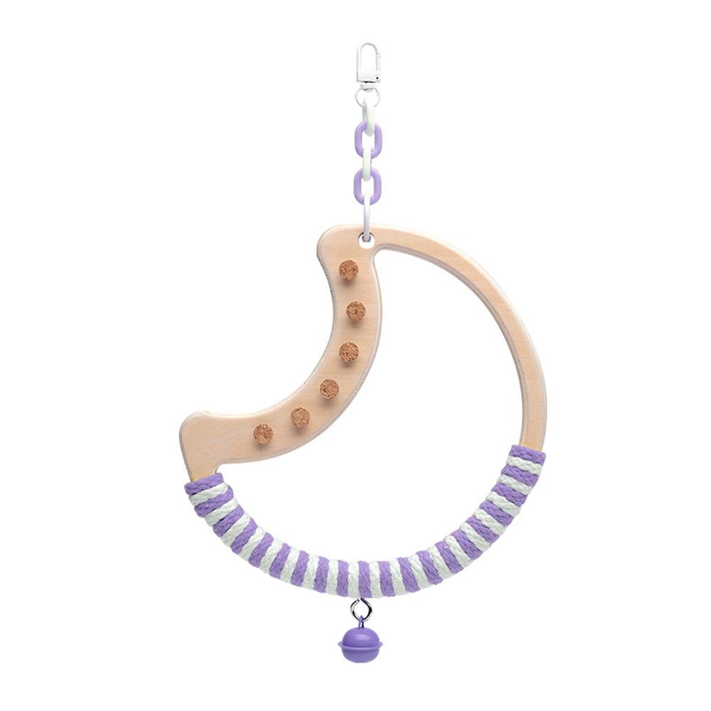 

Wear-resistant Parrot Circle Ring Stand Chewing Bite Hanging Swing For African Gray Parrot Style 2