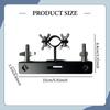 Bass Drum Cowbell Holder Bracket Rack Mount Adjustment Mounting System Support Stand Extended Frame